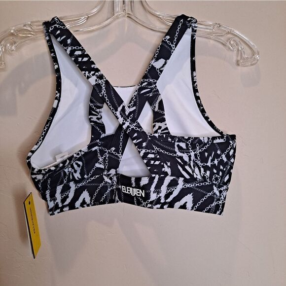Eleven by Venus Williams Chain Print 90s Sport Bra NWT Small - Picture 2 of 9